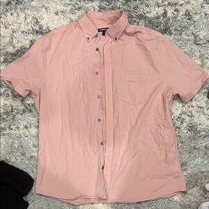 Express  Light Pink Casual Button Down Shirt